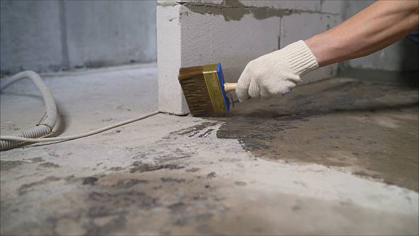 Crawl space vapor barrier installation in Houston, OH